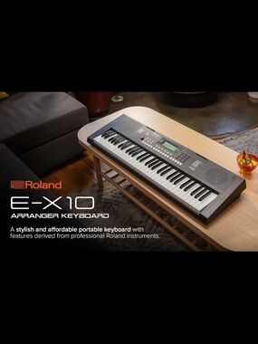 Roland E-X10 Arranger Keyboard - Black and White